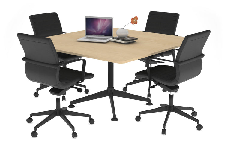 Boardroom Table Premium Indented Black Leg Blackjack [1100L x 1100W with Rounded Corners]