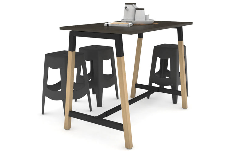 Quadro A Legs Counter Table Wood Legs Cross Beam - 925H [1200L x 700W]