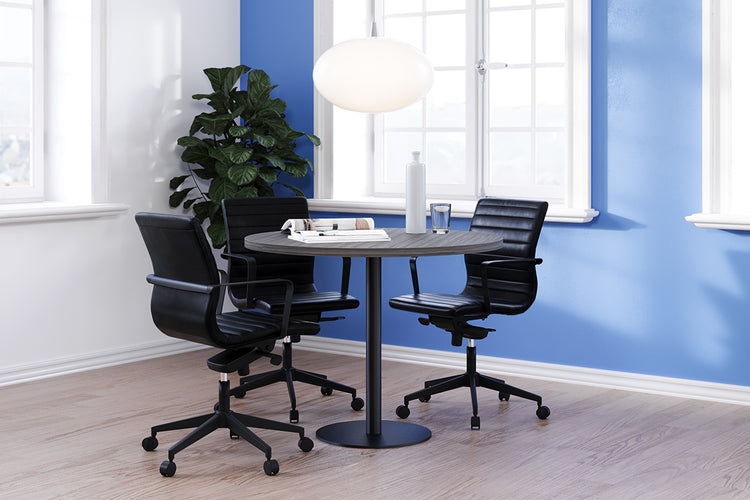 Sapphire Round Meeting Table - Disc Base [800 mm]