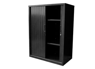 Sonic Tambour Sliding Door Storage Cabinet Metal