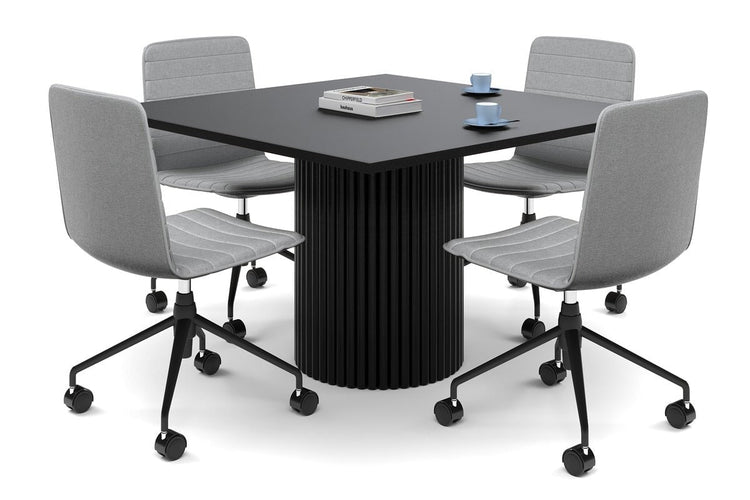 Baobab Circular Base Boardroom Rectangle Table [1200L x 1200W] Jasonl black leg black 