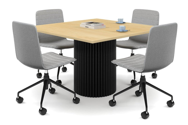 Baobab Circular Base Boardroom Rectangle Table [1200L x 1200W] Jasonl black leg maple 