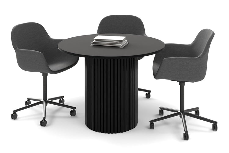 Baobab Circular Base Boardroom Round Table [1000 mm] Jasonl black leg black 