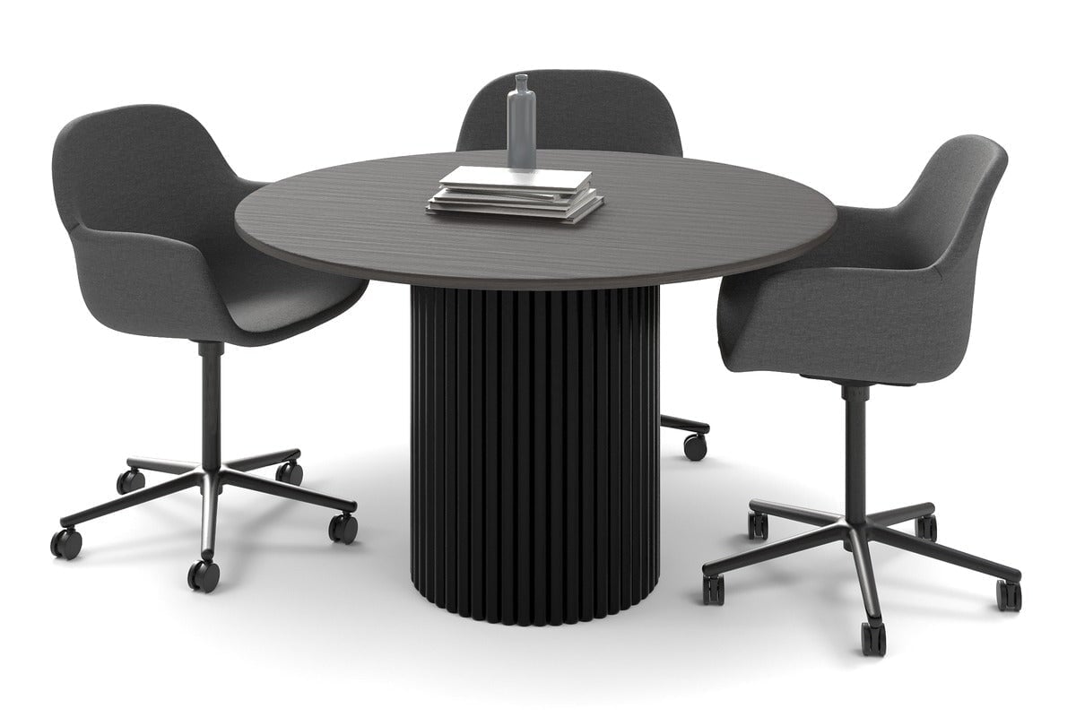 Baobab Circular Base Cafe Table [1200 mm] Jasonl 540mm black base dark oak 