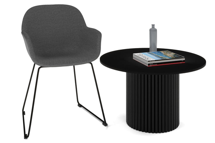 Baobab Circular Base Coffee Round Table [800mm] Jasonl black leg black 