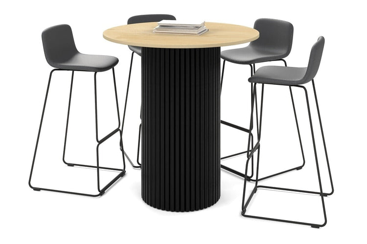 Baobab Circular Base Counter Cafe Table [1000mm] Jasonl 540mm black base maple 