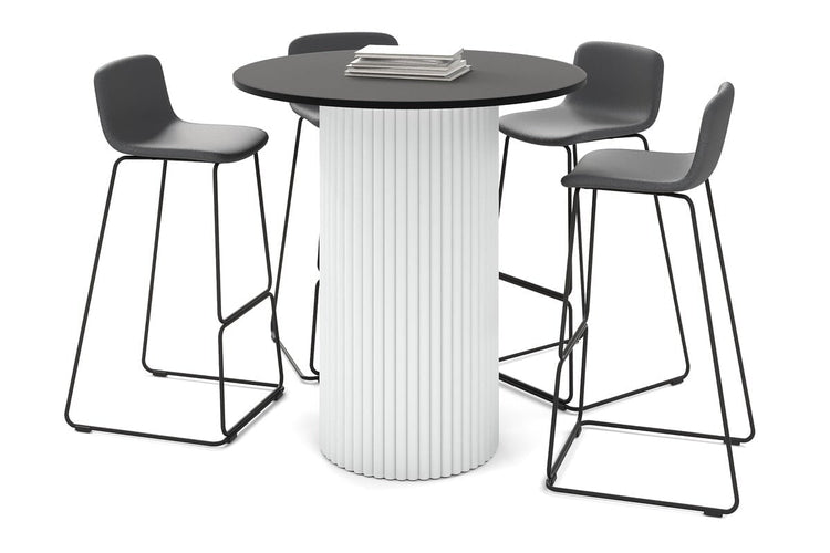 Baobab Circular Base Counter Cafe Table [1000mm] Jasonl 540mm white base black 