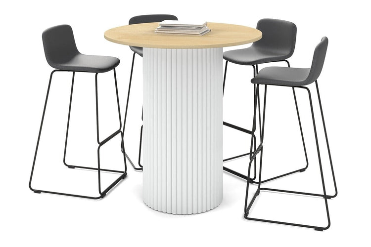 Baobab Circular Base Counter Cafe Table [600mm] Jasonl 400mm white base maple 