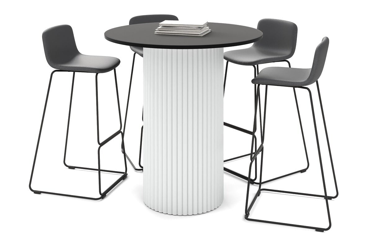 Baobab Circular Base Counter Cafe Table [800mm] Jasonl 400mm white base black 