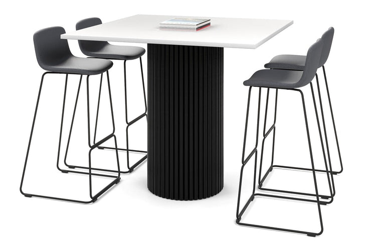 Baobab Circular Base Counter Rectangle Table [1200L x 1200W] Jasonl black leg white 