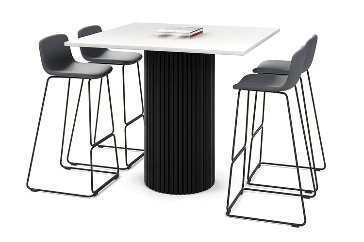 Baobab Circular Base Counter Rectangle Table [1800L x 800W] Jasonl black leg white 