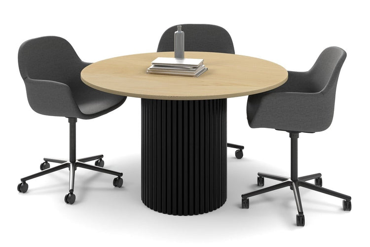 Baobab Circular Base Large Round Conference Table [1350mm] Jasonl 540mm black base maple 