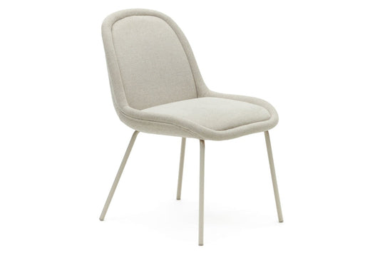 Como Aamin Chair - Chenille Fabric [Chenille Fabric] Como beige seat/beige leg 