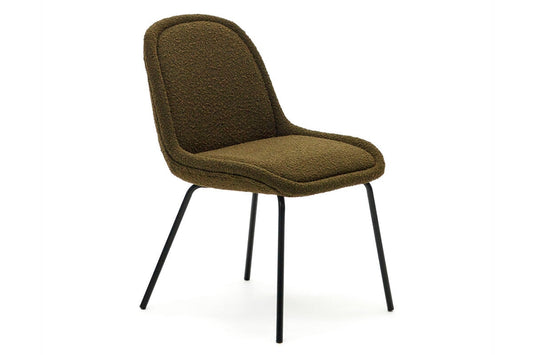 Como Aamin Chair - Shearling Fabric [Shearling Fabric] Como green seat/black leg 