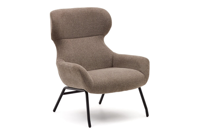 Como Bellini Armchair - Chenille Fabric [Chenille] Como light brown 