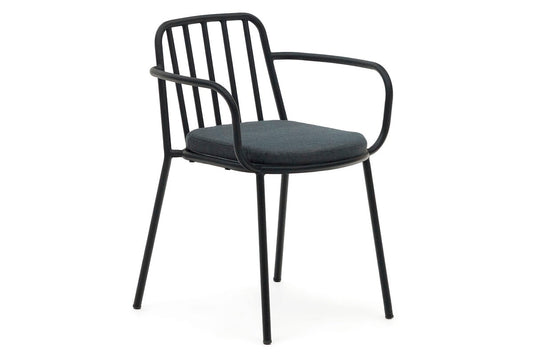 Como Bramante Steel Chair Como black seat/black leg 