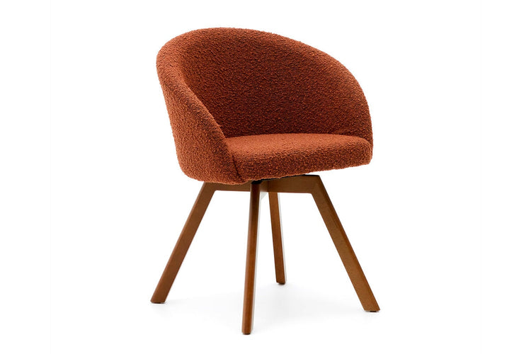 Como Marven Chair - Shearling Fabric [Shearling Fabric] Como brown seat/natural leg 