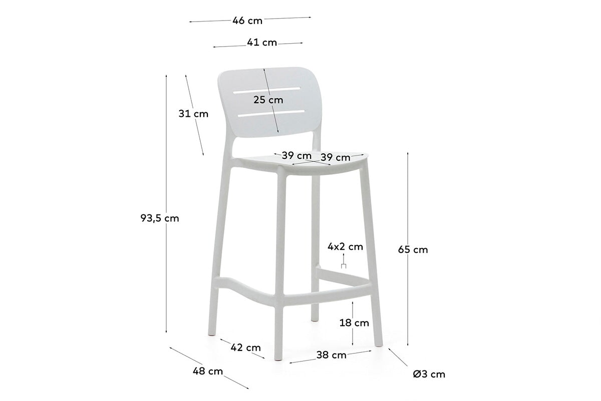 Como Morila Outdoor Stool - 650mm Seat Height Como 