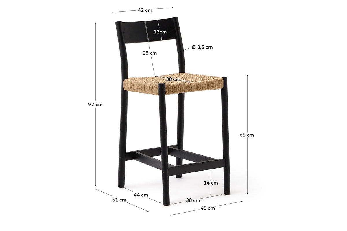 Como Talia Stool with Backrest Como 