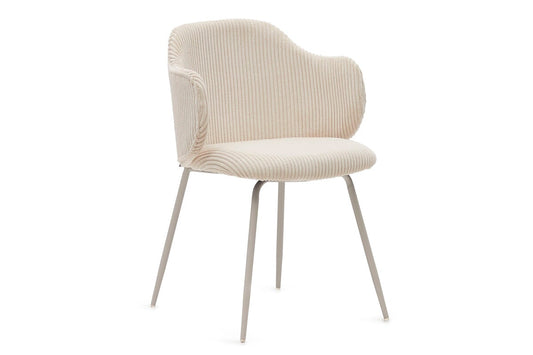 Como Yuni Chair - Corduroy Fabric [Corduroy Fabric] Como beige seat/beige leg 