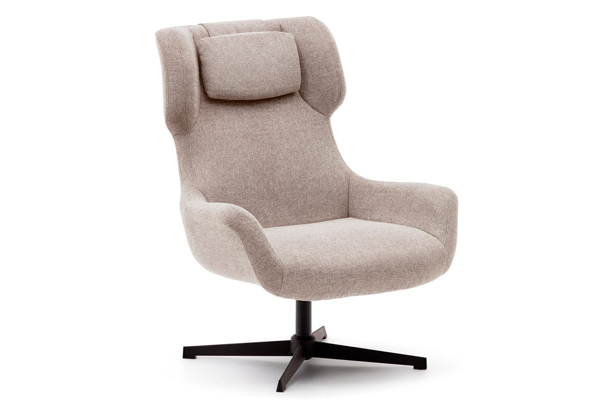 Como Zalin Armchair - Chenille Fabric [Chenille Fabric] Como beige 