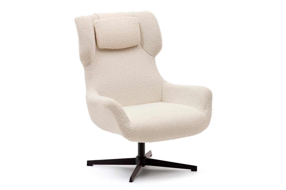 Como Zalin Armchair - Shearling Fabric [Shearling Fabric] Como white 