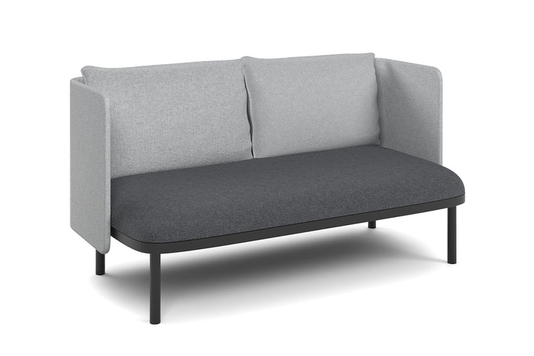 Cozy Double Seater Low Back Lounge with Cushion Jasonl light grey 