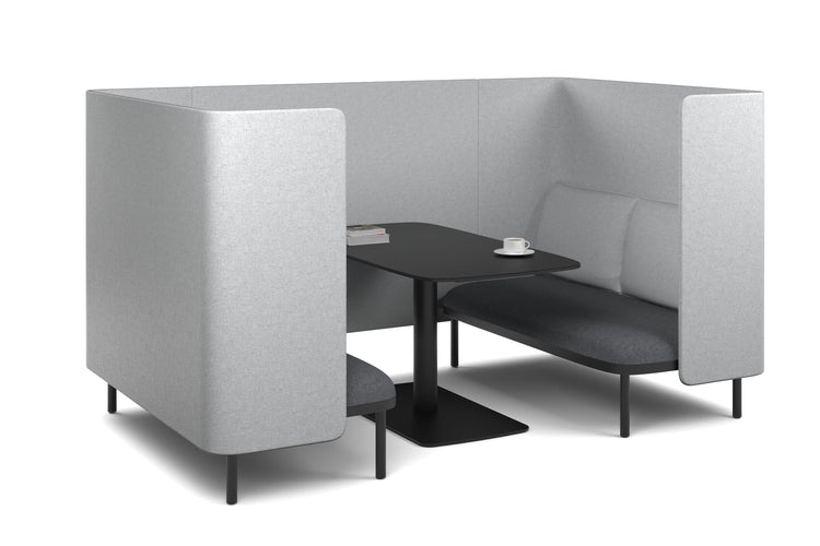 Cozy Two Double Seater Pod Privacy Booth Jasonl light grey standard table 