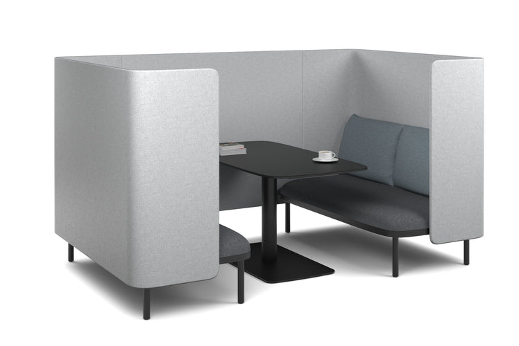 Cozy Two Double Seater Pod Privacy Booth Jasonl light blue standard table 