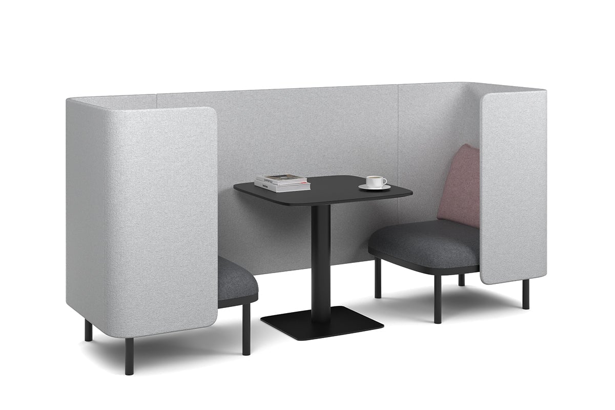 Cozy Two Single Seater Pod Privacy Booth Jasonl pink standard table 