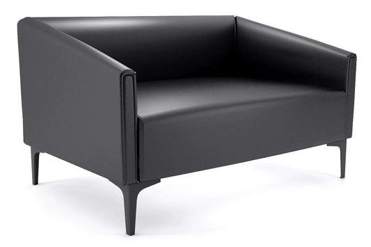 Drej Lounge Chair - Double Jasonl black leg black PU 