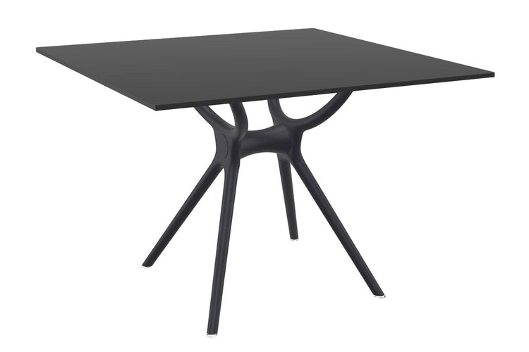 Hospitality Plus Aero Small Legs Table Top [800L x 800W] Hospitality Plus black base black 