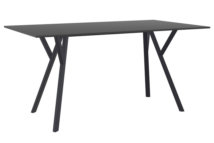 Hospitality Plus Maximo Medium Legs Table Top [1400L x 800W] Hospitality Plus black base black 