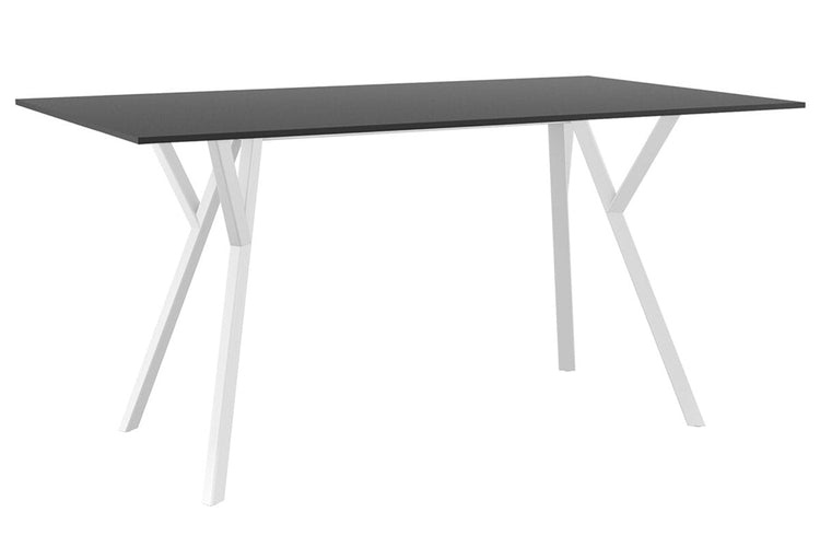 Hospitality Plus Maximo Medium Legs Table Top [1400L x 800W] Hospitality Plus white base black 