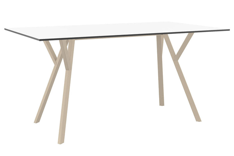 Hospitality Plus Maximo Medium Legs Table Top [1400L x 800W] Hospitality Plus taupe base white 