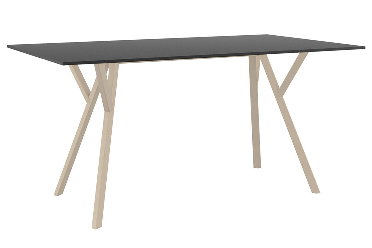 Hospitality Plus Maximo Medium Legs Table Top [1400L x 800W] Hospitality Plus taupe base black 