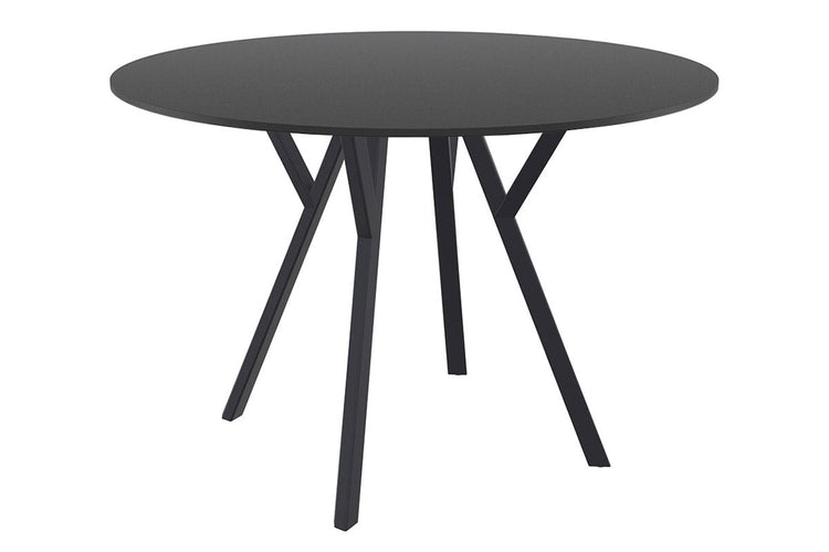 Hospitality Plus Maximo Small Legs Table Round Top - 900 mm Hospitality Plus black base black 