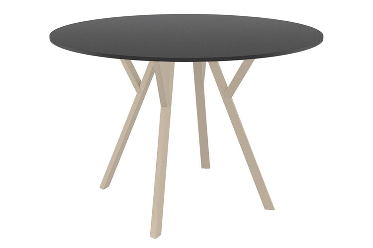 Hospitality Plus Maximo Small Legs Table Round Top - 900 mm Hospitality Plus taupe base black 