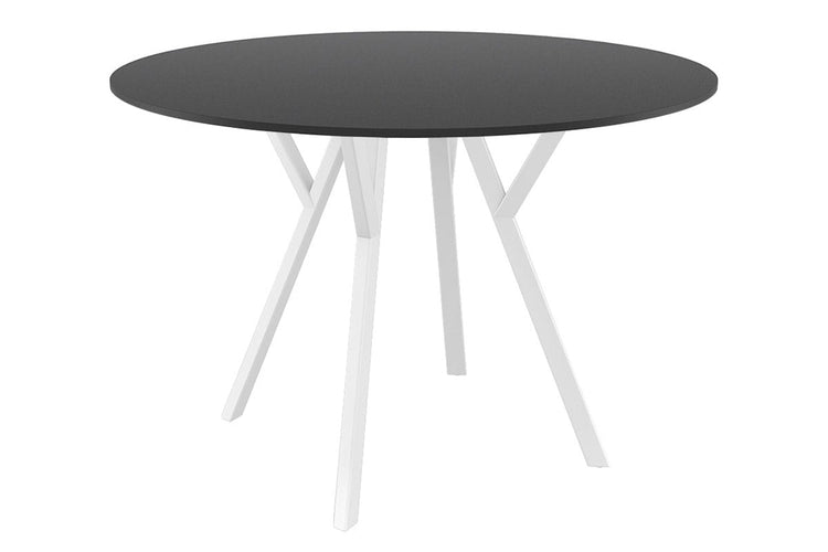 Hospitality Plus Maximo Small Legs Table Round Top - 900 mm Hospitality Plus white base black 