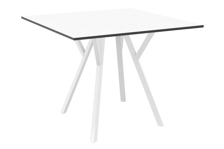 Hospitality Plus Maximo Small Legs Table Top [700L x 700W] Hospitality Plus white base white 