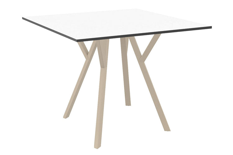 Hospitality Plus Maximo Small Legs Table Top [700L x 700W] Hospitality Plus taupe base white 