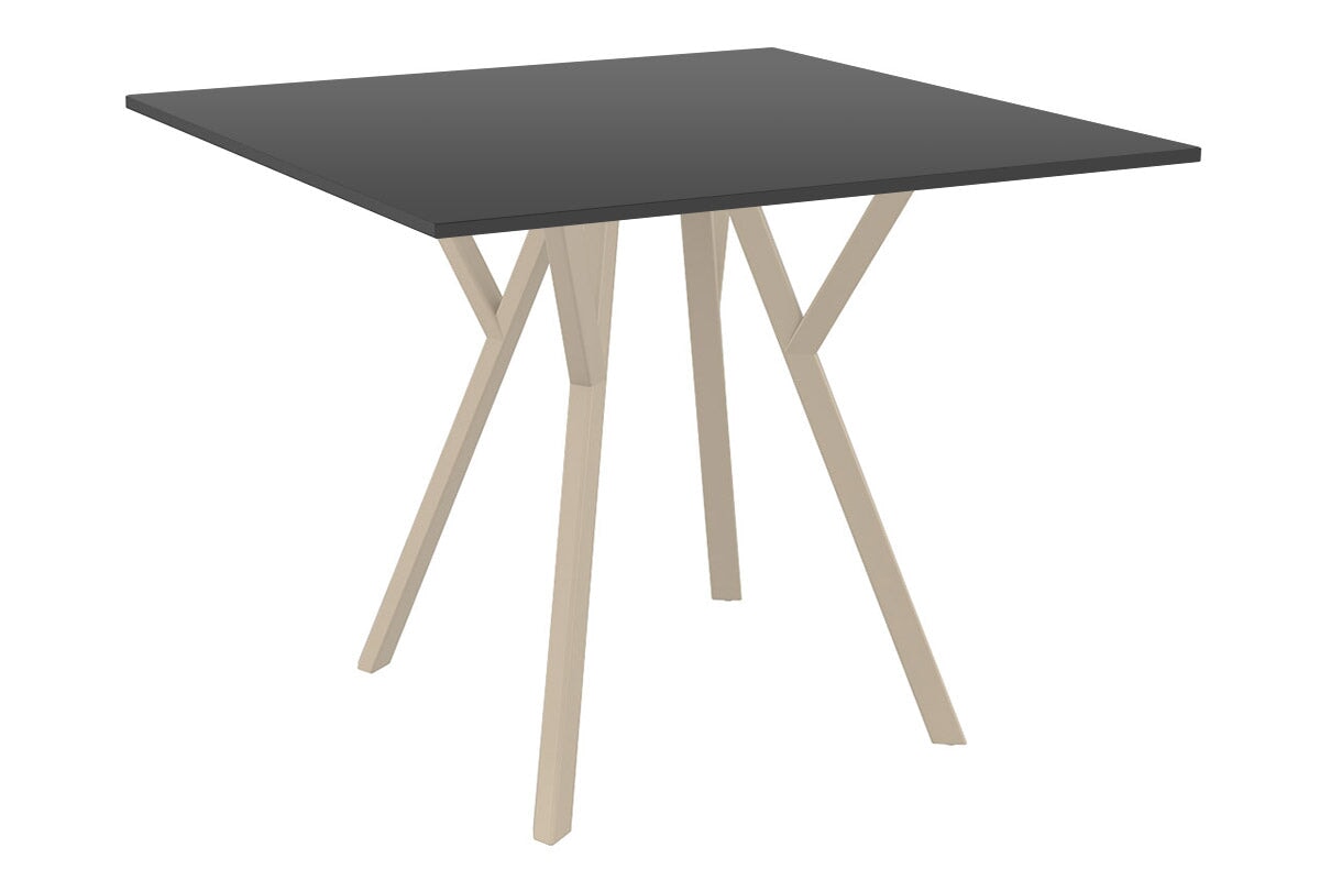 Hospitality Plus Maximo Small Legs Table Top [700L x 700W] Hospitality Plus taupe base black 