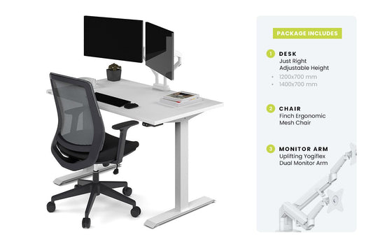 Just Right Height Adjustable Desk - Ergo Package Jasonl 