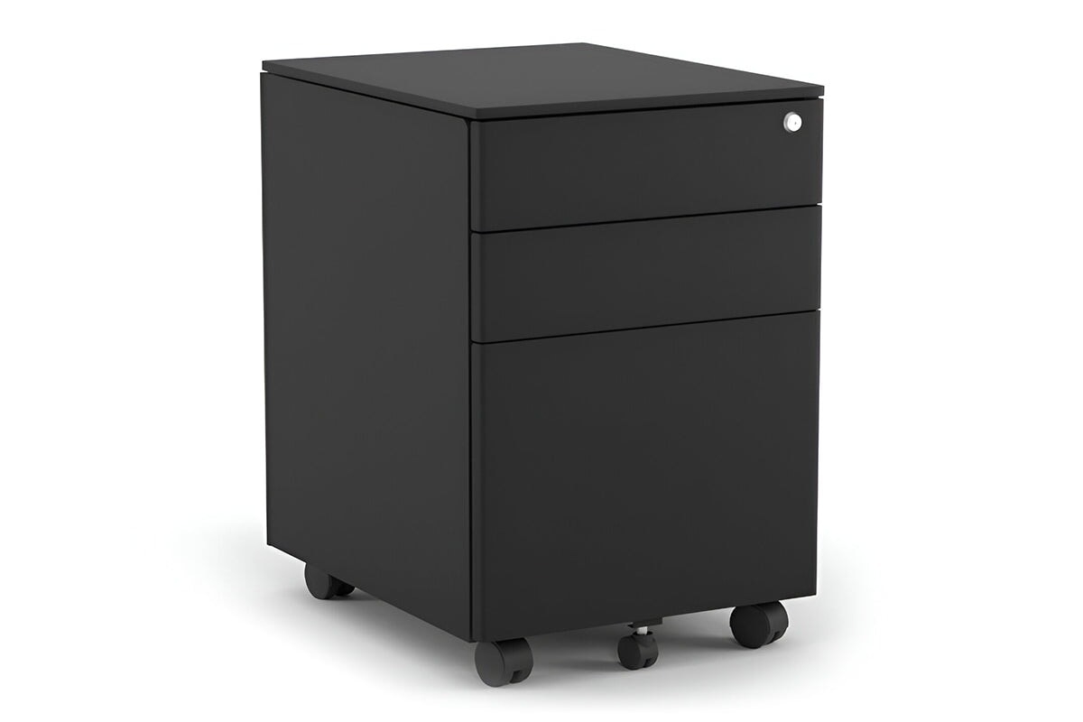 Mobile Pedestal with Filing Drawers Metal Jasonl black none 