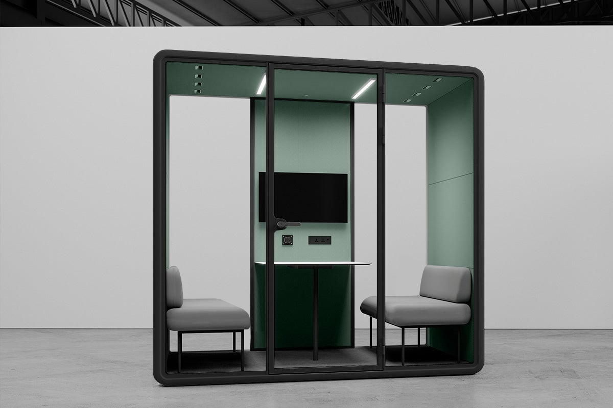 Nest 4 Person Meeting Booth [Echo Panel With Fabric] Jasonl 