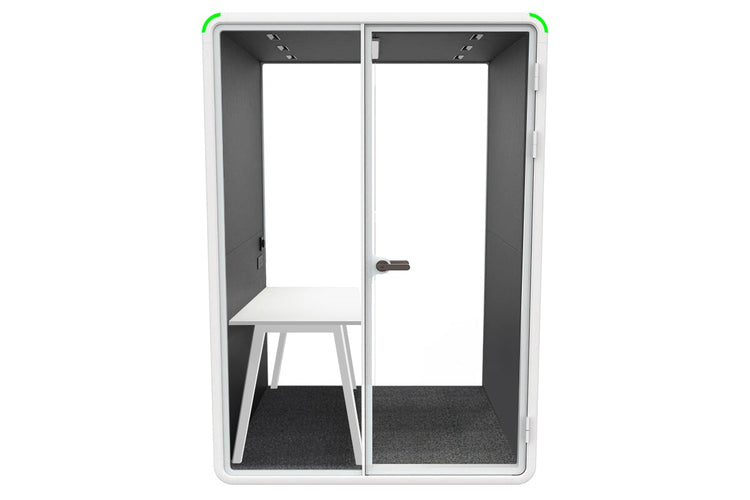 Nest Room Booth with Quadro A Table [Echo Panel] Jasonl white dark grey none