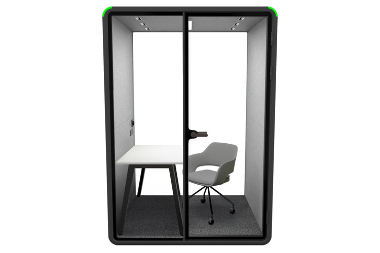 Nest Room Booth with Quadro A Table [Echo Panel] Jasonl black light grey grey