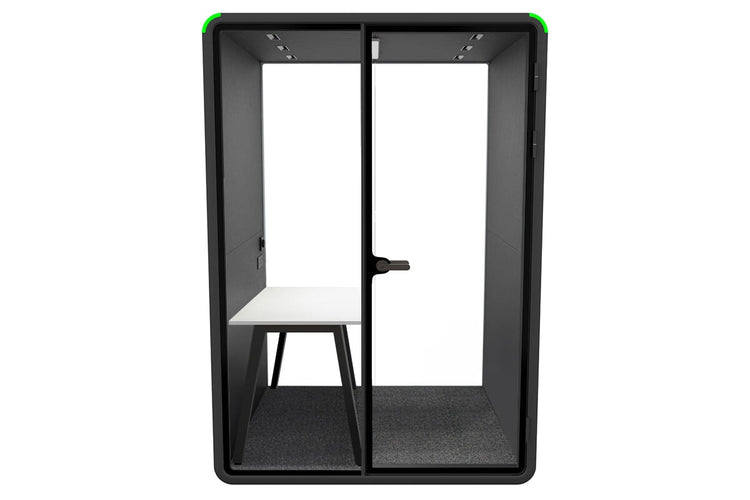 Nest Room Booth with Quadro A Table [Echo Panel] Jasonl black dark grey none