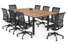 Quadro Square Legs Modern Boardroom Table - Rounded Corners [1800L x 1100W with Rounded Corners]