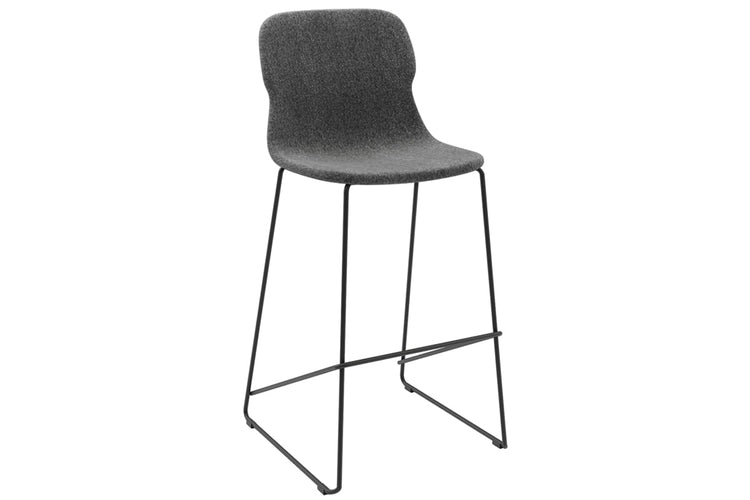 Sammy Counter Stool Sled Base - 760mm Seat Height [Fabric] Jasonl dark grey 